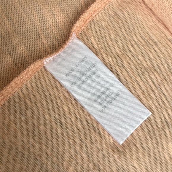 NWOT Doe & Rae Peach Ruffle Tank, S - Picture 7 of 8